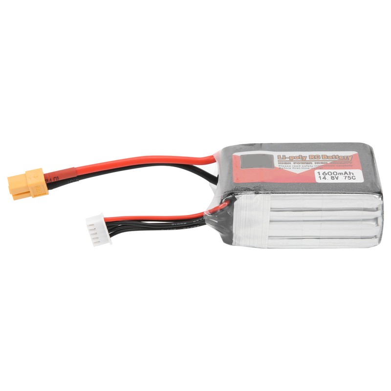 14.8V 4S 1600mAh 75C XT60 Plug RC Car Boat LiPO