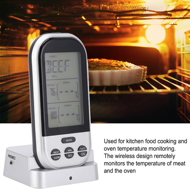 TS‑K32‑S Wireless Meat Thermometer Dual Probe Double Digital Temperature Meter
