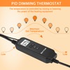 REPTITRIP 5.5" Reptile Heat Lamp Fixture with PID Dimming Thermostat,