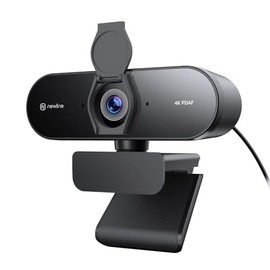 N newline Webcam 4K con Sensor CMOS 1/2.55", autoenfoque PDAF, 2 micrófonos con cancelación de Ruido, Camara Web para PC, UHD 4K@30fps y 1080p@60fps, 