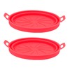 2 PCS Fryer Silicone Basket Nonstick Silicone Liners Fryer Pot