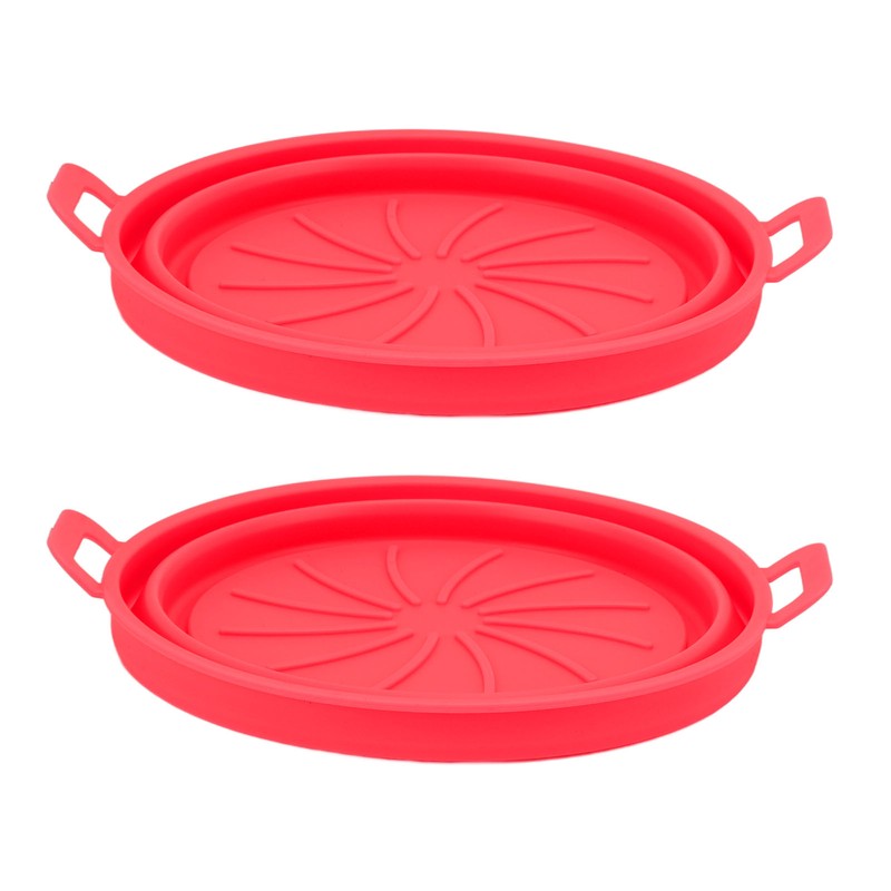 2 PCS Fryer Silicone Basket Nonstick Silicone Liners Fryer Pot