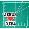 Silicone rubber Focal Beads DIY Beadable Pens Keychains JESUS LOVES