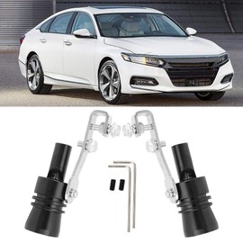 Pack of 2 Uspuff Whistle, Exhaust Sound Booster, Exhaust Turbo Car Turbo Whistle, Car Turbo Sound Whistle, Exhaust Louder, Turbo Sound Simulator Whistle, L, Black
