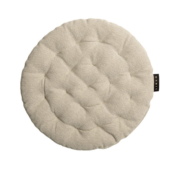 LINUM Pepper Elegant Round Seat Cushion, Diameter 37 cm, 100%