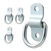 Jamiikury 4Pcs D-Ring Tie Down Anchors, 1/4 Inch Silver Tie