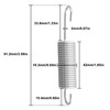 ECSiNG 2Pcs Recliner Chair Tension Springs Wire Galvanized Steel Long