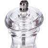 TrueCraftware- 4” Round Shape Acrylic Pepper Mill Set of 2-