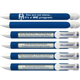 Greeting Pen Recovery Pens- Fellowship/12 Step Recovery/Vision For You Trio Rotating Message 6 Pen Set (36078)