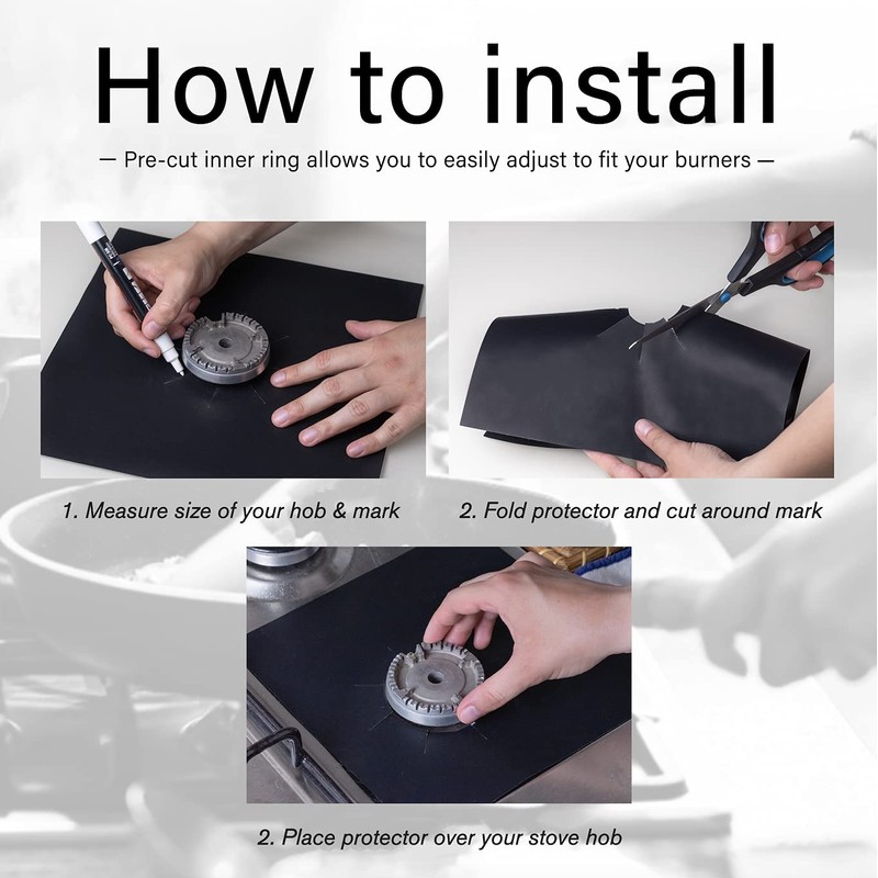 Gas Stove Burner Covers by Linda’s Essentials (10 Pack) -