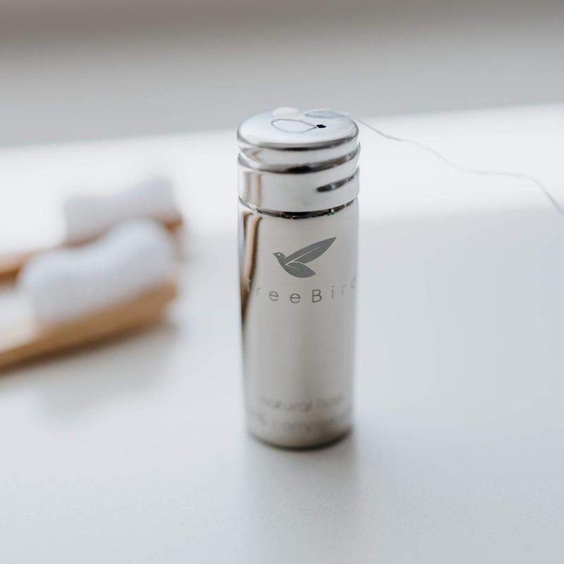 TreeBird Pure Silk Eco Floss Kit - Refillable Floss Dispenser