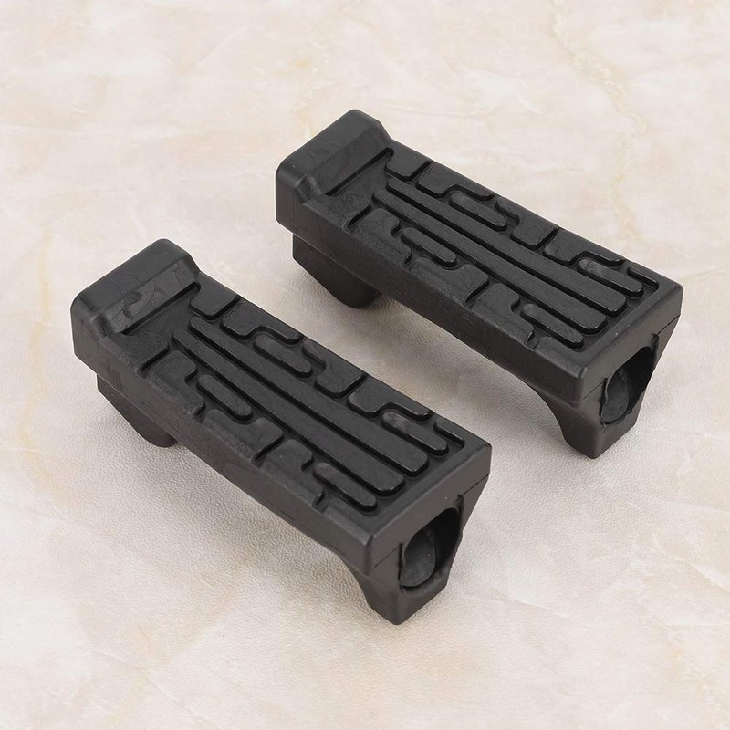 1 Pair Rubber Front Pedal Footrest Foot Pegs Motorcycle Footrests