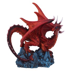 Nemesis Now Crimson Guard Dragon Figurine 16.5cm, Red, U5543T1