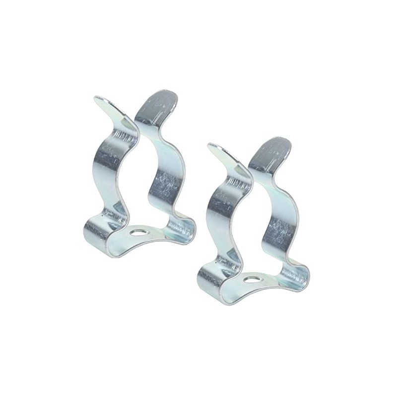Merriway BH04496 (2 Pcs) BZP Spring Steel Tool Clips Terry