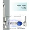 Hbronzeshower Bathroom Tap, 360° Swivel, Single-Lever Basin Mixer Tap (Brushed)