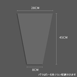 Flower Wrapping Paper, Set of 100, Ribbon Included, Flower Wrapping Bag, Transparent, Bouquet, Wrapping Bag, Cut Flowers, Waterproof, Tear-Resistant, Bouquet, Packaging, Crafts, DIY, Birthday