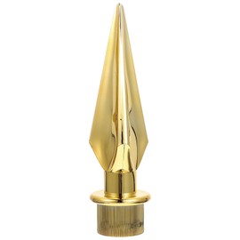 YARNOW Gold Flag Pole End Cap Topper Finial Flagpole Finial Replacement Flag Head Top Ornament for Indoor or Parade Flagpole 20cm