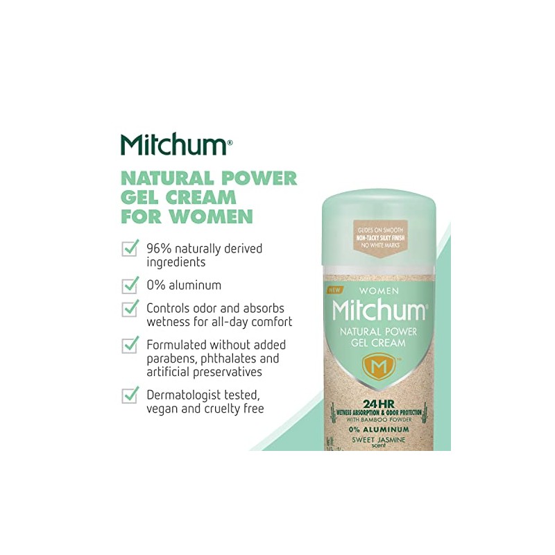 Desodorante Mitchum Natural Power Gel Cream para mujer