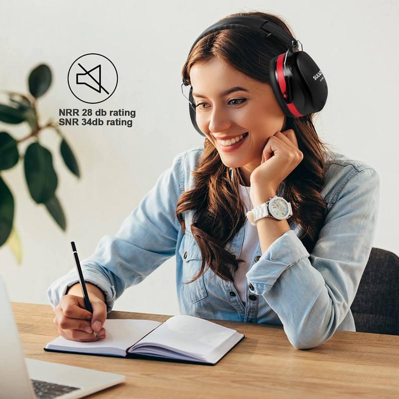 SULWZM Hearing Protection Ear Muffs,NRR 28db Noise Cancelling for Shooting,
