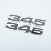 Pair Set VMS Racing 345 Highly Polished Aluminum Nameplate Emblems