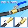 Brass 3/4" In-Line Heater Hose Shut Off Valve Kit -