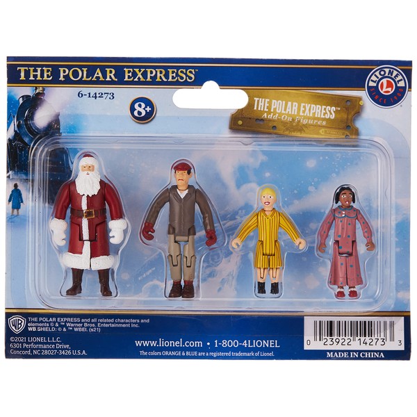 Lionel Trains - The Polar Express People Pack, O Gauge, People: Santa, Billy, Hero Girl, Hobo