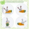 FREEBLOSS 2 Set Crochet Kit Crochet Easter Rabbit&Carrot Crochet Animals