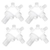 Baluue 100pcs Furniture Edge Bumpers Round Rubber Door Stopper Glass
