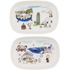 Snoopy Oval Plate Italian & Greek 2 Pattern Plate 3870066