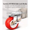 1.5 Inch Caster Wheels, Heavy Duty Casters Wheels with Brake