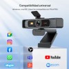 Angetube Cámara web de gran angular 4K para PC –