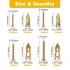 Jyphorixal 420Pcs Self Drilling Drywall Anchors with Screws Kit,Zinc Plated