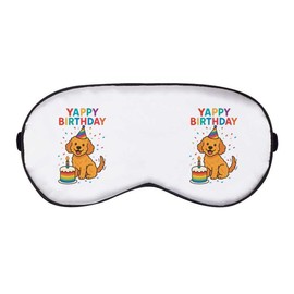 Azeeda 'Yappy Birthday Cockapoo' Sleep/Travel Eye Mask (EY00032163)