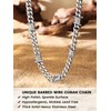 Men Barbed Wire Necklace 7mm Thick Heavy Stainless Steel Chain