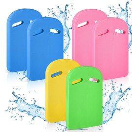 Syhood 6 Pcs Swim Kickboard Bulk for Adults Kids Swimming Kickboard EVA Kick Board Swimming Equipment Swimming Training Aid for Unisex Adults Children Pool Exercise Workout (4 Color)