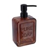 Amber Glass Soap Dispenser Pure SOAP 18 FL OZ –