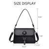 EDIWER Women’s Leather Crossbody Handbag Multi-pockets Shoulder Bag Tote Purses
