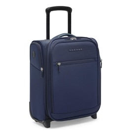 Verage 16 inch Underseat Carry On Luggage with Wheels, Navy Softside Small Suitcase Spinner Wheeled Rolling Travel Laptop Bag for Airlines Airplanes Short Trip Men Women