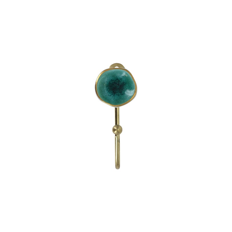 G Decor Rhodes Crackle Glaze Ceramic Wall Hooks Coat Hooks