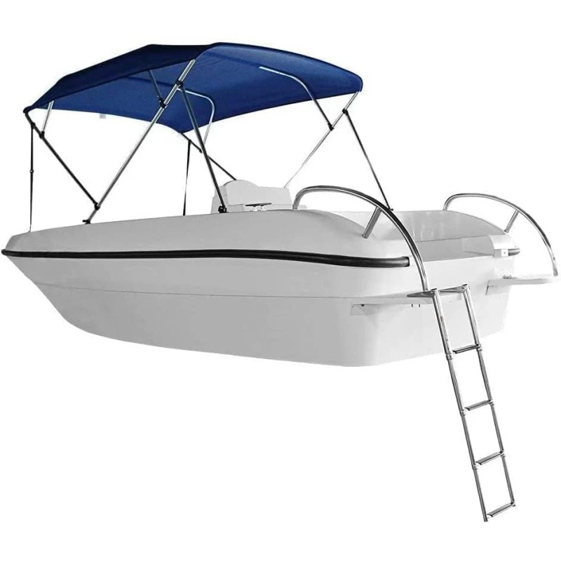 Amarine Made Boat Ladder 4 Step Stainless Steel Telescoping Ladder