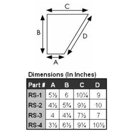 T-H Marine RS-2-DP Replacement Skegs - V4 (85-140 HP)