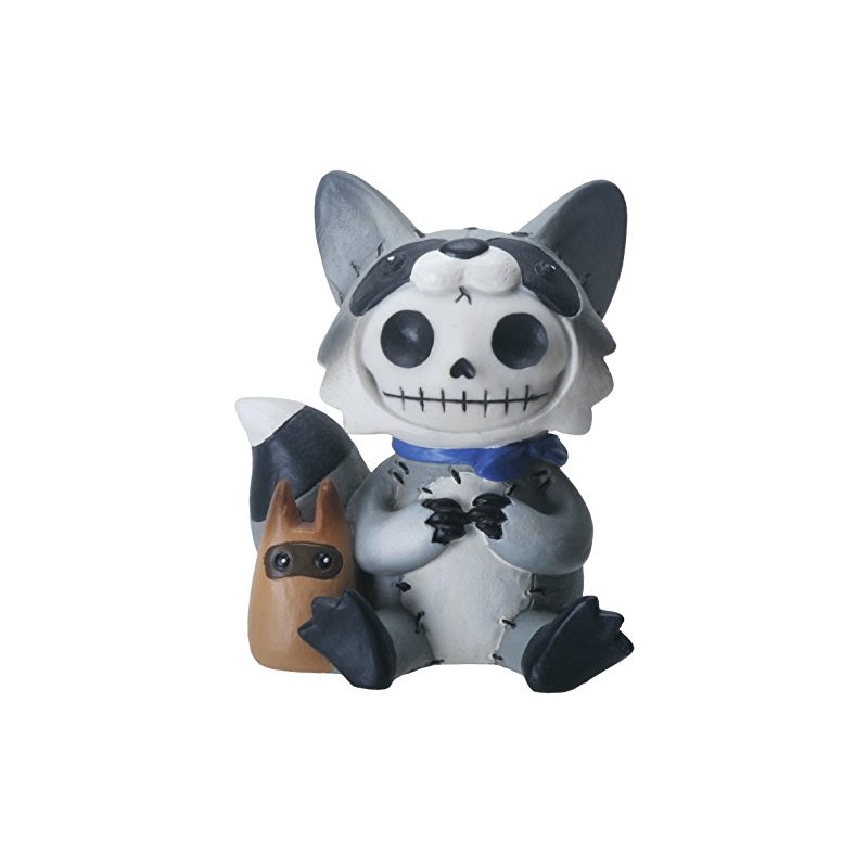 SUMMIT COLLECTION Furrybones Bandit Signature Skeleton in Raccoon Costume with