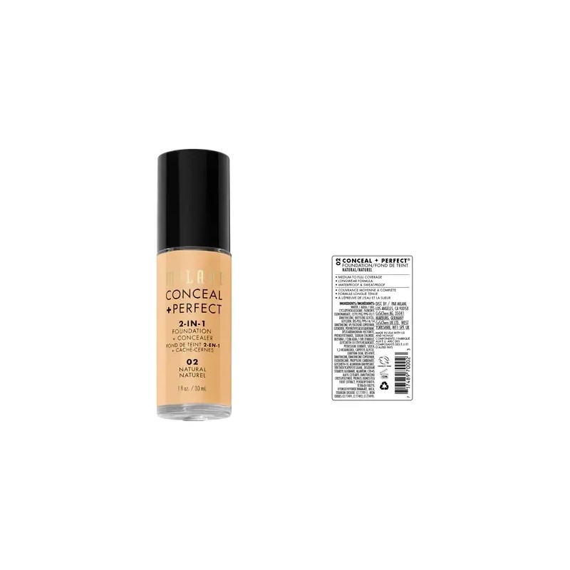 Base De Maquillaje Con Corrector A Prueba De Agua, Milani