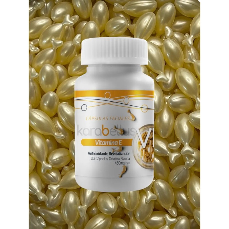 Cápsulas Faciales Karavellus VE Vitamina E Retinol Resveratrol Todo Tipo
