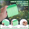Self-Adhesive Disco Mirror Tiles Mosaic Tiles for DIY Craft Projects,