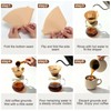 400 Count #4 Cone Coffee Filters, Unbleached Natural Paper 8-12