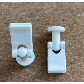 IKEA 2x Connector clips for Ikea VIDGA Curtain Panel Track - Sliding Drapery Rail