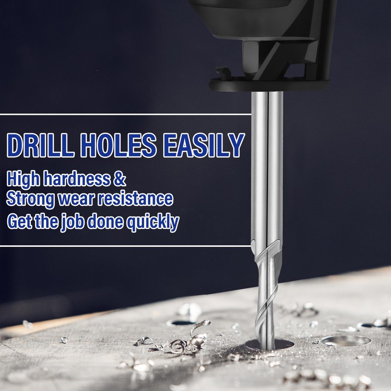 Tondiamo 25 Pcs Drywall Router Bits 3/16 Drywall Drill Cutting