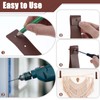 10pcs PU Leather Straps for Hanging Wall Hooks 1 x