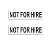 Not For Hire Magnetic Signs, 3"× 12" Not For Hire Car Magnetic Signs for Vehicles, DOT Requirements, Display On Box Truck, Tractor Trailer, Company Vehicle, Personal Vehicle (2Pcs)